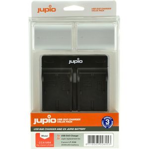 Jupio Kit: 2x Battery LP-E6N *ULTRA* 2040mAh + USB Dual Charger