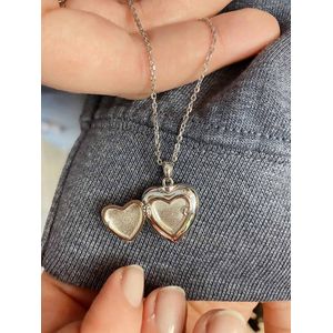 Zilveren Kettingen | Ashanger dierenvoetjes | Hond of kat | Met ketting 60-65 cm | 925 Sterling Zilver - 925 Keurmerk stempel - 925 Zilver Certificaat - Moederdag tip