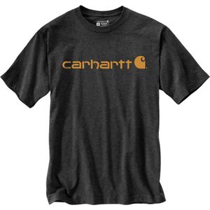 Carhartt Core Logo Carbon Heather T-Shirt Heren