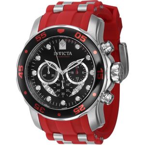 Invicta Pro Diver 40475 Heren Horloge - Waterdicht - Analoog - Quartz Uurwerk - Roestvrij Staal met zwarte Wijzerplaat - 48mm
