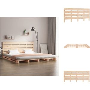 vidaXL Houten Bed Grenenhout 190x135x80cm - Massief - Stevig Frame - Bed