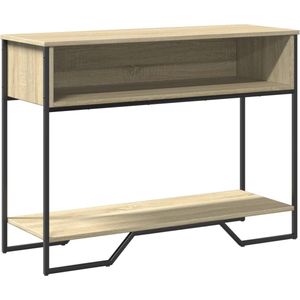 vidaXL - Wandtafel - 100x35x74,5 - cm - bewerkt - hout - sonoma - eikenkleurig