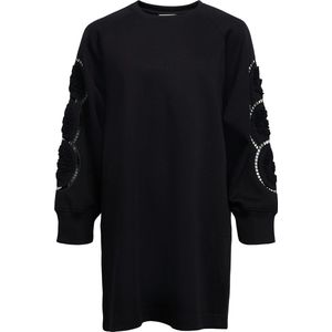 Object Objdorina Lo L/s Sweat Dress Jurken Dames - Kleedje - Rok - Jurk - Zwart - Maat XS