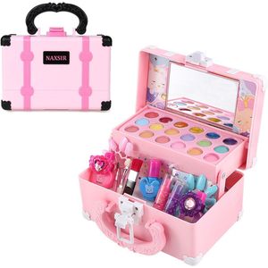 NAXSIR Speelgoed Make-upset - Kinderhandtas - Cosmetica/nagellak - Met Verschillende Accessoires - voor Meisjes 3-12 jaar