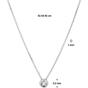 Collier Diamant 0.05ct H Si 41 - 43 - 45 Cm