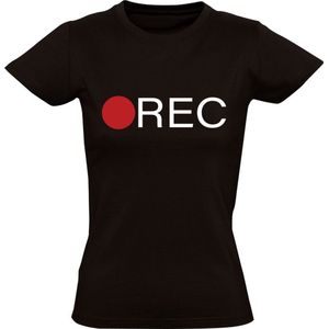 REC Dames T-shirt | film | camera | video | recoording | opnemen | opname | media