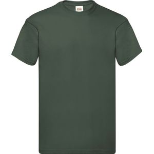 Donker Groen 2 Pack t-shirt Fruit of the Loom Original maat M