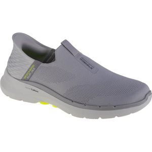 Skechers Go Walk 6 - Easy On Slip-ins 216278-GRY, Mannen, Grijs, Sneakers, maat: 44,5