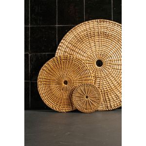 Rotan onderzetter muurdecoratie 10cm Mars & More