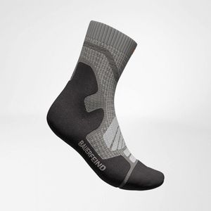 Bauerfeind Outdoor Merino Mid Cut Socks, Women, Stone Grey, 35-38 - 1 Paar