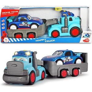 Happy Truck Blauw/Grijs 60 Cm