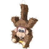 Smiffys - Monkey Piñata Feestdecoratie - Bruin