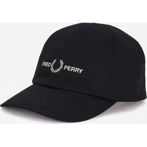 Fred Perry Graphic brand twill bucket hat - black warm grey