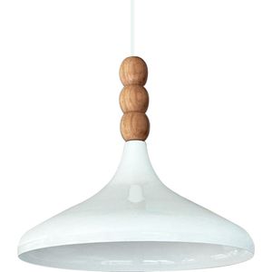Bamyum Hanglamp Champion 35cm Metaal Wit-Binnenkant Wit E27 Lamp
