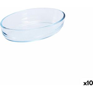 Ovenschaal Pyrex Classic Ovaalvormig 21 x 13 x 5 cm Transparant Glas 10 Stuks