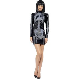 Verkleedkostuum sexy skelet zwart voor dames Halloween kleding - Verkleedkleding - XS