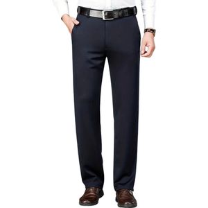 Livano Pantalon Heren - Chino - Golfbroek - Nette Broek - Elastische Tailleband - Volwassenen - Marineblauw - M