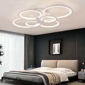 Plafondlamp - 78cm - Groot - 76W - Dimbare LED - Met Afstandsbediening - Instelbare Helderheid 10% -100%