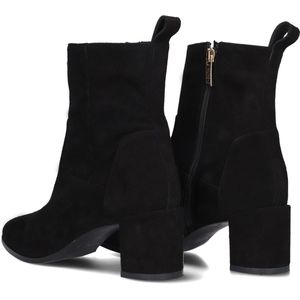 Notre-V 8543 Enkellaarsjes - Enkelboots met rits - Dames - Zwart - Maat 42