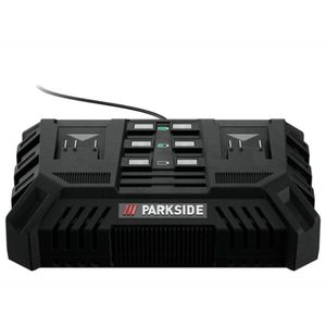 PARKSIDE® Dubbele accu oplader 2x 4,5 W - 200W - Compatibel met alle accu's uit de Parkside® 20V familie