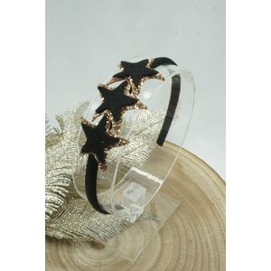 Kersthaarband - Ster - Goud - Zwart - Diadeem - Kerst - Bows and Flowers