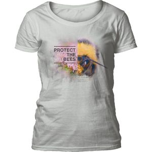Ladies T-shirt Protect Bee Grey S