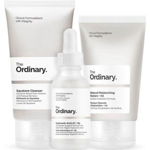 The Ordinary Daily  van 3  STUKS - Gezichtsverzorging - Squalane Cleanser - Hyaluronic Acid 2% + B5 - Natural Moisturizing Factors + HA - Huidverzorging - acne