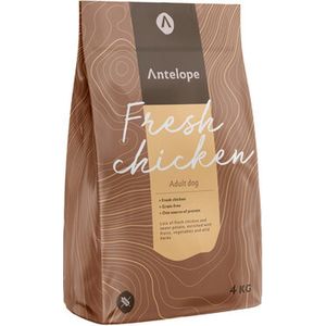 Antelope Fresh Adult - Hondenvoer - Kip - 4 kg - Hypoallergeen en graanvrij