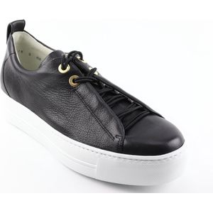 Paul Green 5017 Lage sneakers - Leren Sneaker - Dames - Zwart - Maat 38