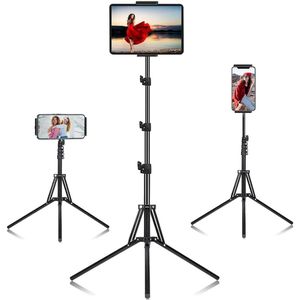 Tablet Standaard Houder Statief - Verstelbaar - Smartphone Statief - Telefoonhouder - Tablet Arm - Stevig Statief - 360 graden draaibaar – Tripod – Compatibel Met 4,7-12,9 inch