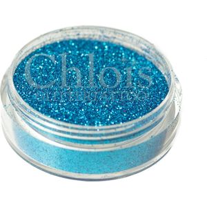 Chloïs Glitter Lake Blue 20 ml - Chloïs Cosmetics - Chloïs Glittertattoo - Cosmetische glitter geschikt voor Glittertattoo, Make-up, Facepaint, Bodypaint, Nailart - 1 x 20 ml
