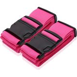 Bagageband - 2x Kofferriem Roze