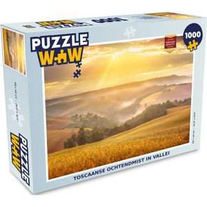Puzzel Mist - Zon - Landschap - Legpuzzel - Puzzel 1000 stukjes volwassenen