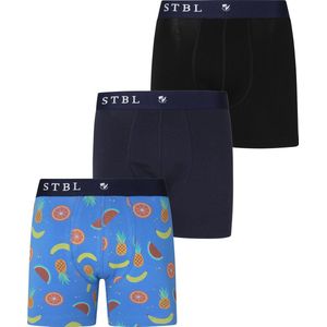 Suitable - Boxershorts 3-Pack Fruit - Heren - Maat XL - Body-fit