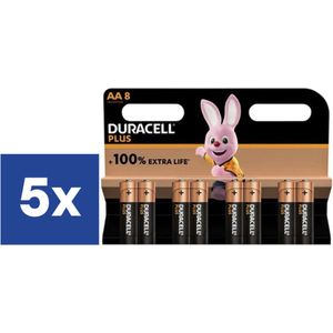 Duracell Plus Batterijen AA (Voordeelverpakking) - 5 x 8 stuks