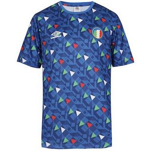 Umbro Italy All Over Print World Cup T-shirt Met Korte Mouwen Veelkleurig XL Man