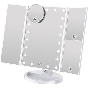 Equivera Hollywood Spiegel - Hollywood Spiegel - Hollywood Spiegel met Verlichting - Make-Up Spiegel - Make-Up Spiegel met Verlichting - Spiegel met Licht - Tafel Spiegel - Slaapkamer Spiegel
