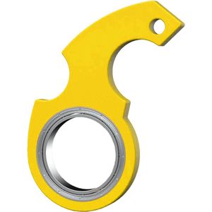 Cazy Spinner Sleutelhanger Fidget Ring - Ninja Spinner - Sleutelhanger - Keychain Fidget Toy - Anti-angst - Geel