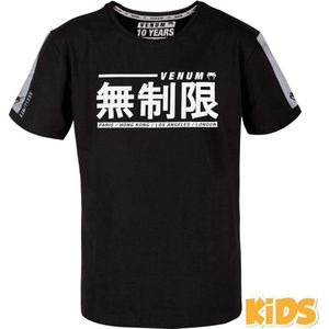 Venum Kids Limitless T Shirt Zwart maat Kids - 8 Jaar