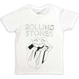 The Rolling Stones - Hackney Diamonds Diamond Tongue Outline Heren T-shirt - S - Wit