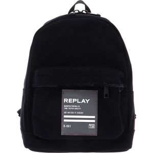 REPLAY Vrije tijd rugzak Rugzak Cotton Canvas Backpack Black Zwart