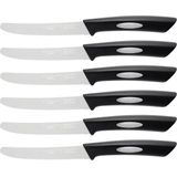 Scanpan Classic Steakmessen - 6-delige set - Gekartelde snede - Ronde punt