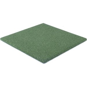 Rubber terrastegel groen | 5 stuks | Per 0,8 m² | 40x40x2,5cm