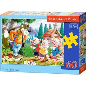 Three Little Pigs - Legpuzzel - 60 Stukjes