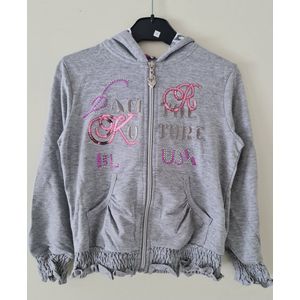 Vest Meisjes Grijs Hello Girl Maat 122/128