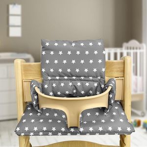 Zitkussen voor kinderstoel - 2-delig - biologisch katoen - zacht en comfortabel