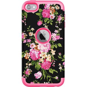 Peachy Armor Flower Hoesje iPod Touch 5 6 7 - Kleurrijke Bloemen