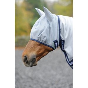 Bucas Buzz-Off Fly Mask - Silver - Maat XS
