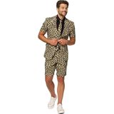 OppoSuits The Jag - Mannen Zomer Kostuum - Beige - Feest - Maat 46