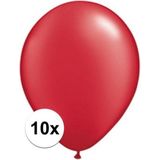 Qualatex ballonnen Ruby rood 10 stuks